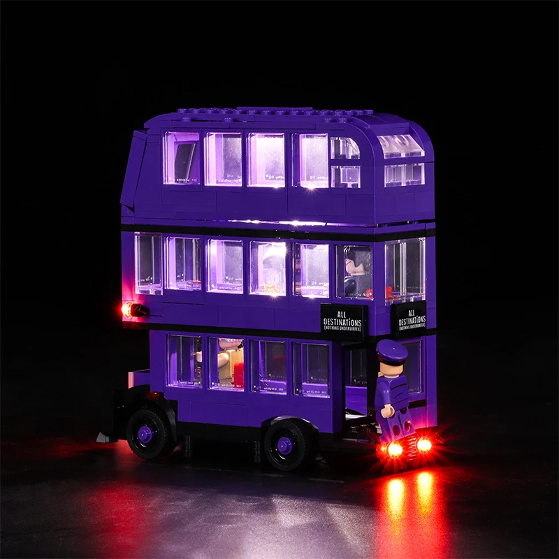 Zestaw oświetlenia LED DIY do autobusu rycerskiego LEGO 75957 (tylko światło LED, bez modelu klocków)