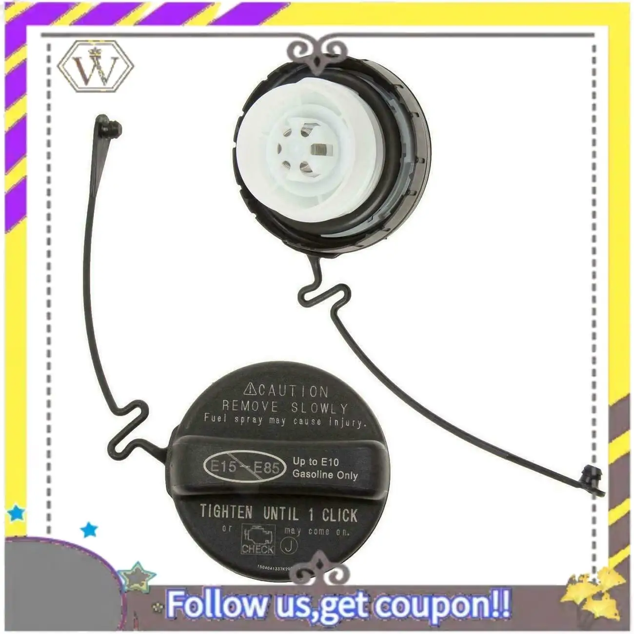 

L38A-Car Fuel Tank Filler Gas Cap Cover Lid Tether For Toyota Corolla Tacoma Camry Lexus GS IS LS 77300-06040 77300-52040