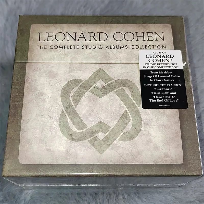 

Classic Leonard Cohen Music CD Complete Studio Album Collection Hallelujah 15pcs Music Record Cosplay Walkman Car Soundtrack Box