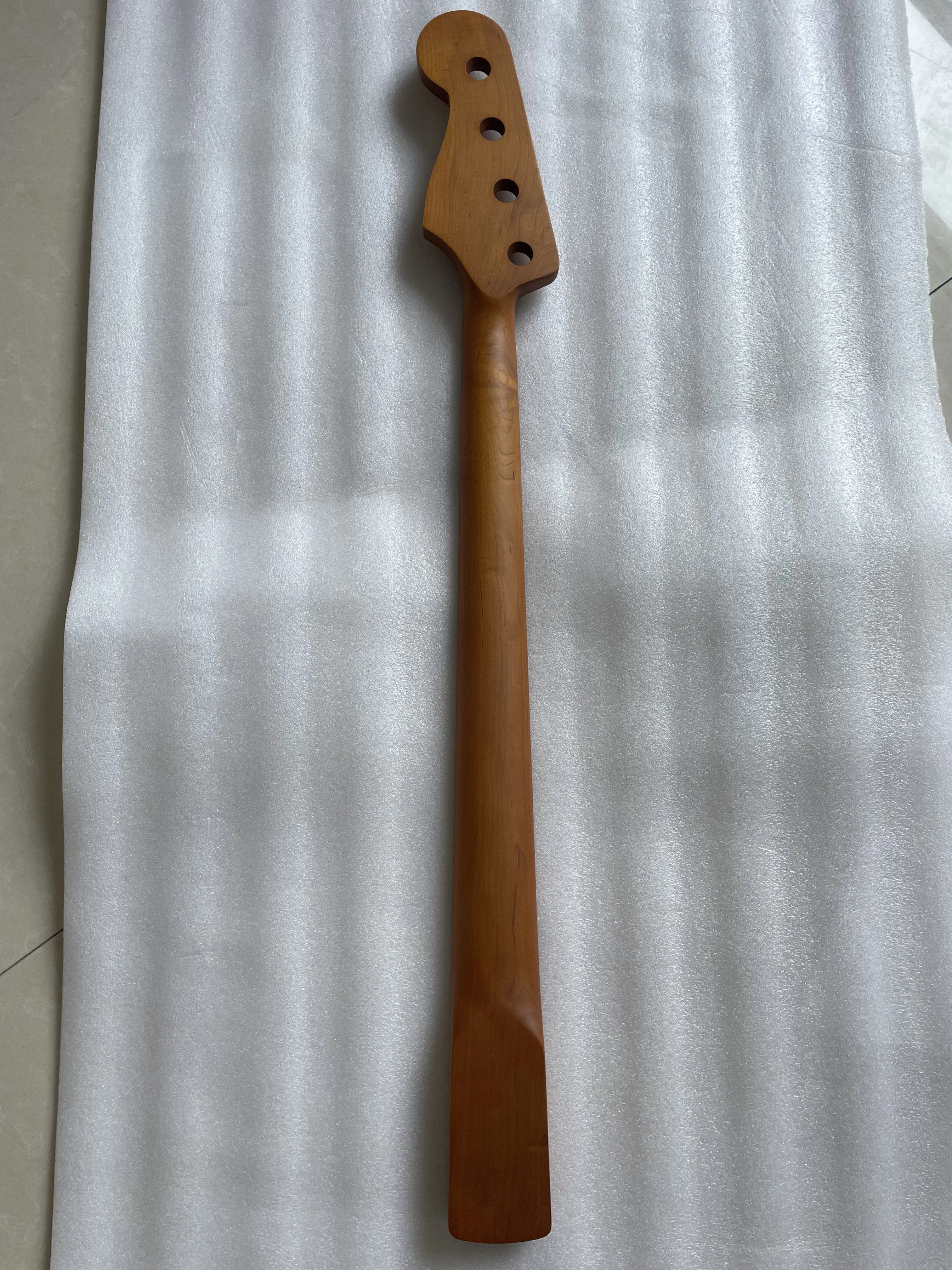 Roast Maple Electric Bass Neck, Matt Finished Bone Nut, DIY Replacement Part, High Quality Bassguitar Handle, 4 Strings, 20 Fret