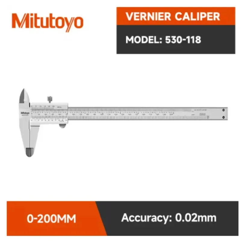 Mitutoyo Vernier Caliper High Precision 0.02mm Measurement Scale Gauges Vernier Caliper 0-150/200/300mm Accurate Measuring Tools