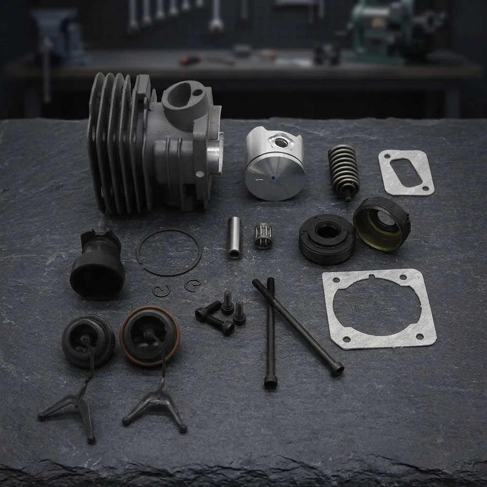 For HUNDURE 44mm Cylinder Engine Rebuild Kit with Precision Fuel and Oil Seals for Enhanced Reliability and Smooth Operation