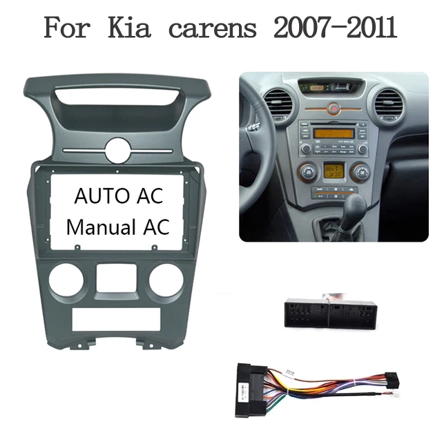 

9inch 2 Din Radio Fascia cable for KIa carens 2007-2011 Stereo Panel Dash Kit Refitting Installation Trim Face Frame Bezel