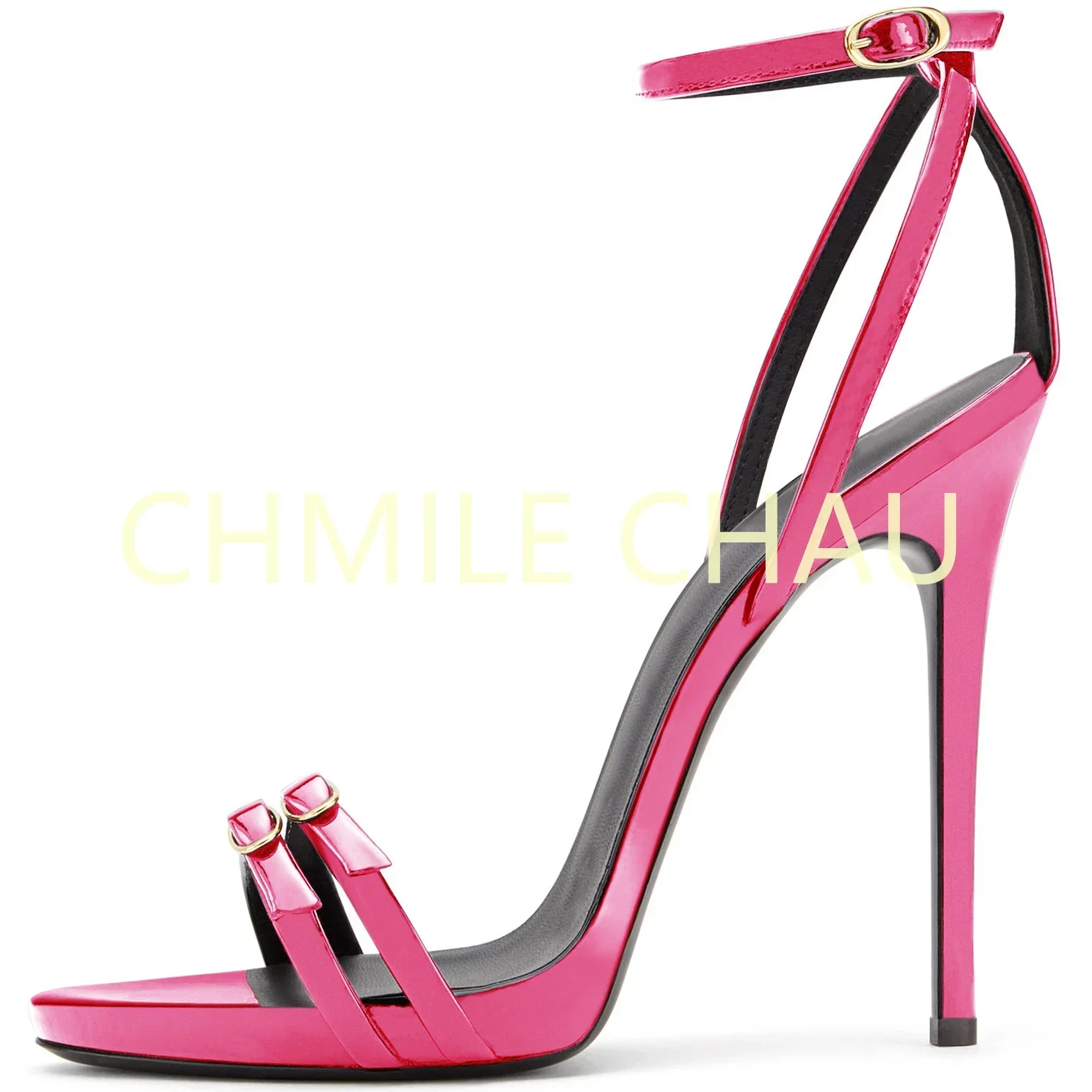 【Measure your feet length before order】Elegant Luxury Designer Women Sandal Stiletto High Heel Ankle Strap Dress Shoe 1-CHC-11