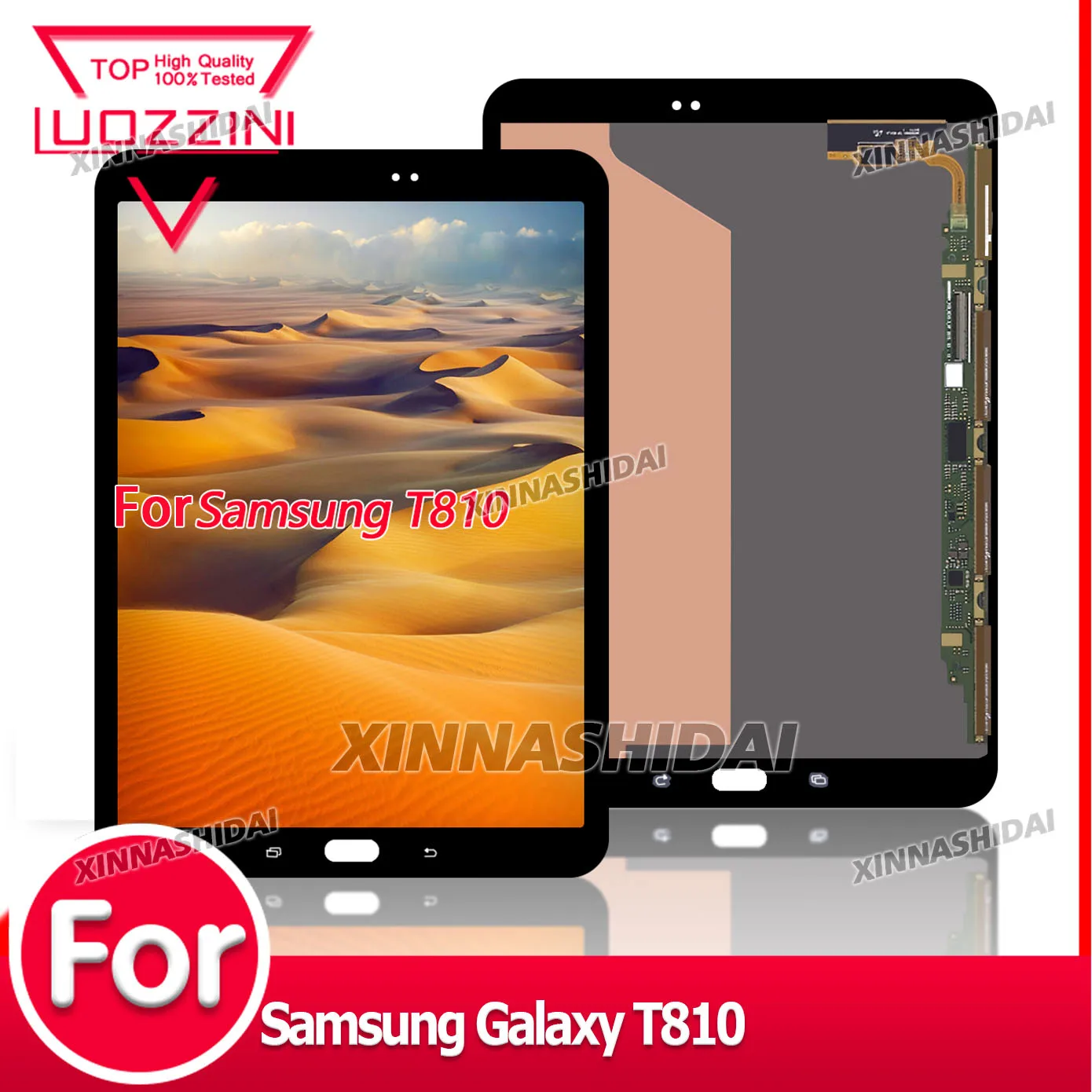 100% Tested T810 For Samsung Galaxy T810 LCD Display Touch Screen Digitizer for Galaxy T810 LCD Digitizer Glass Assembly Replace