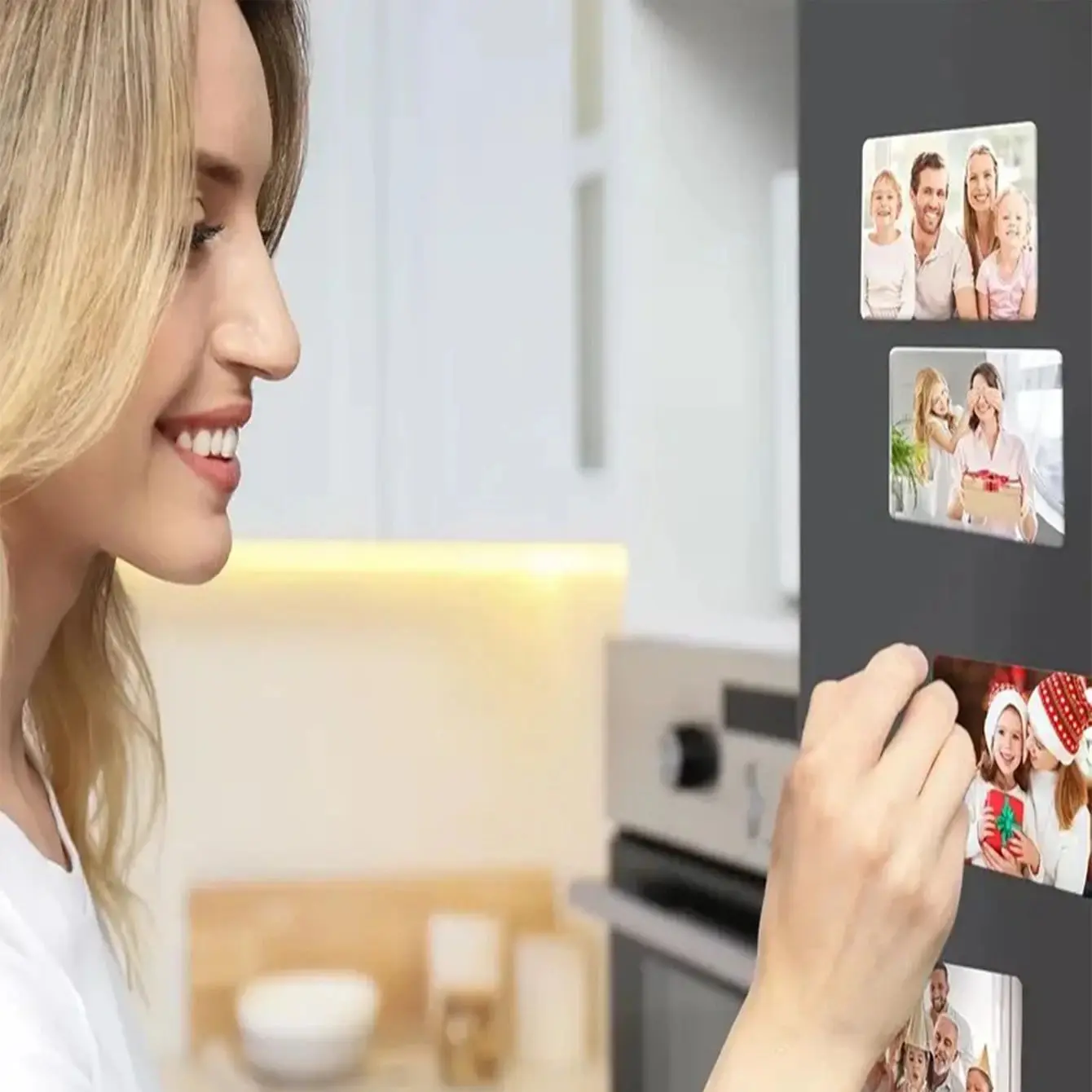 1/3pc Custom Photo Fridge Magnet, Customisable Magnetic Picture Fridge Magnet, Perfect for Refrigerator, Whiteboard & Locker |