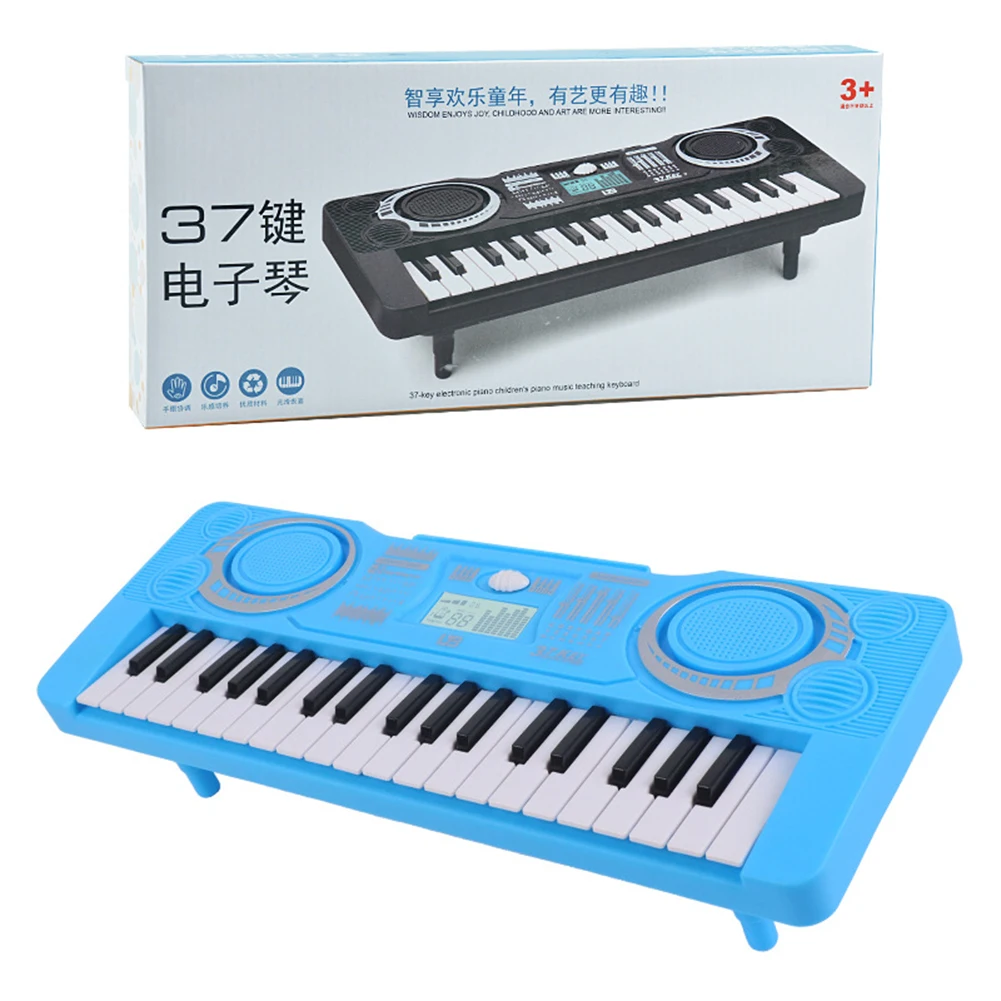 Portable Electronic Piano Keyboard Children Musical Instrument LED Display 37 Keys Digital Piano Keyboard Kids Educational Toy