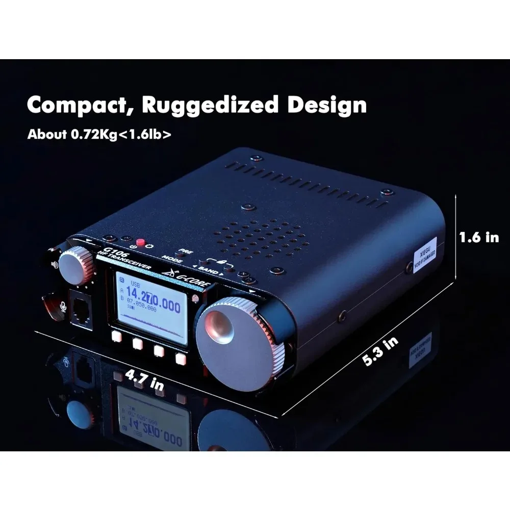 Furniture. Ricetrasmettitore HF G106 nero SDR SSB/CW/AM/WFM Supporto FT8 - Autentico.