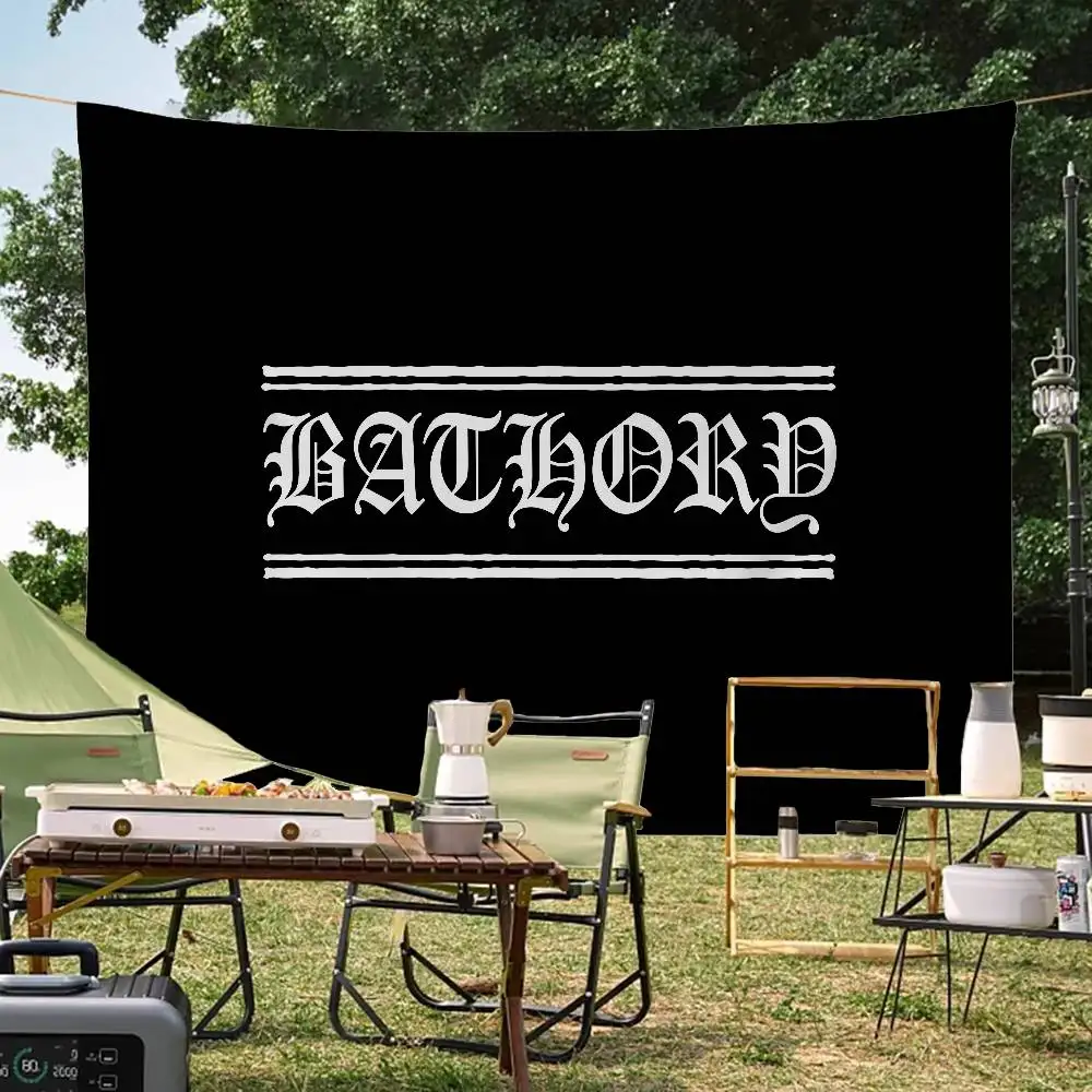 Bathory Quorthon Band Singer Cartoon Flag Art Science Fiction Room Home Decor Wall Hanging Home Decor Banner