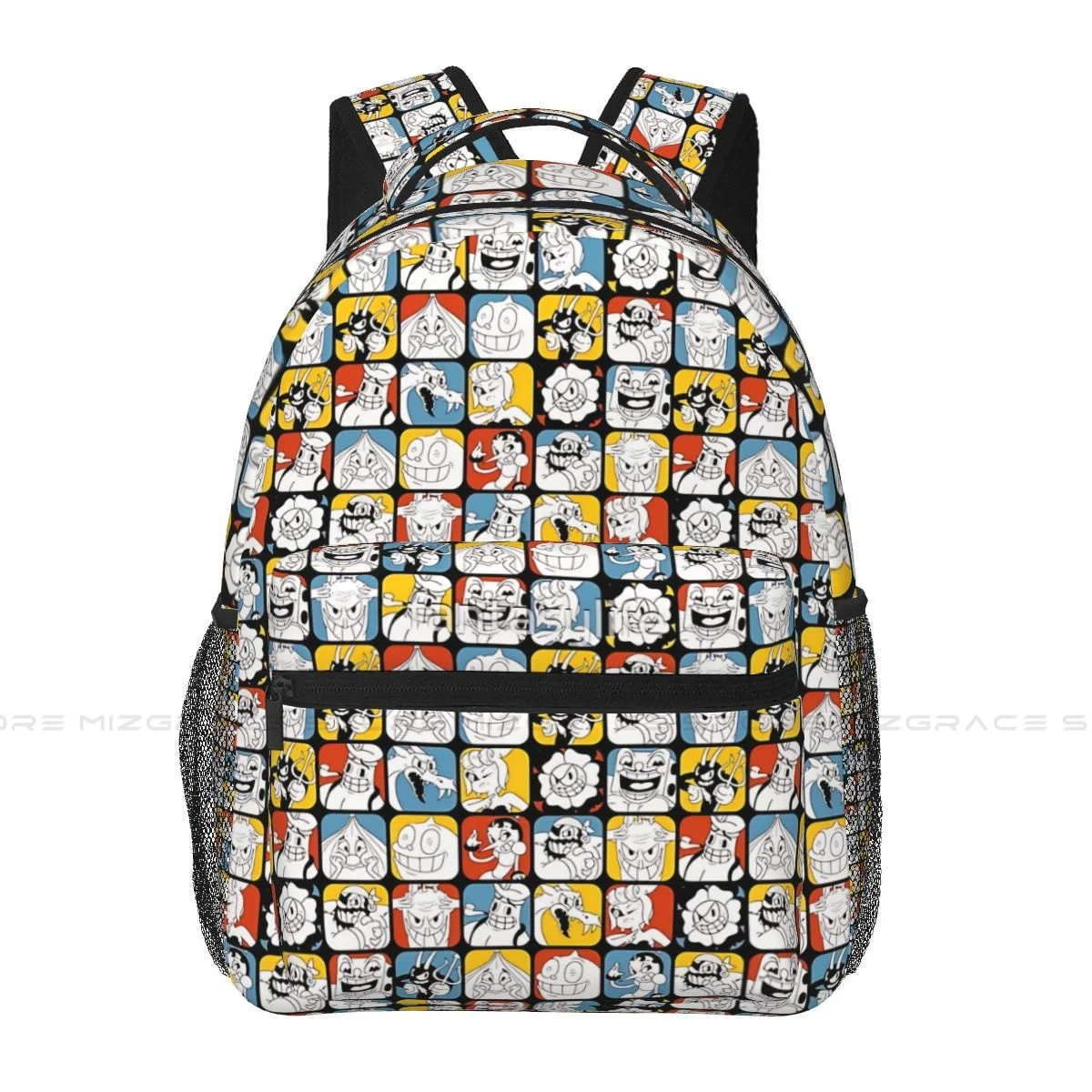 

Back To School Cuphead Bosses Backpack School Boy Girl Travel Soft Rucksack Casual Laptop Bag