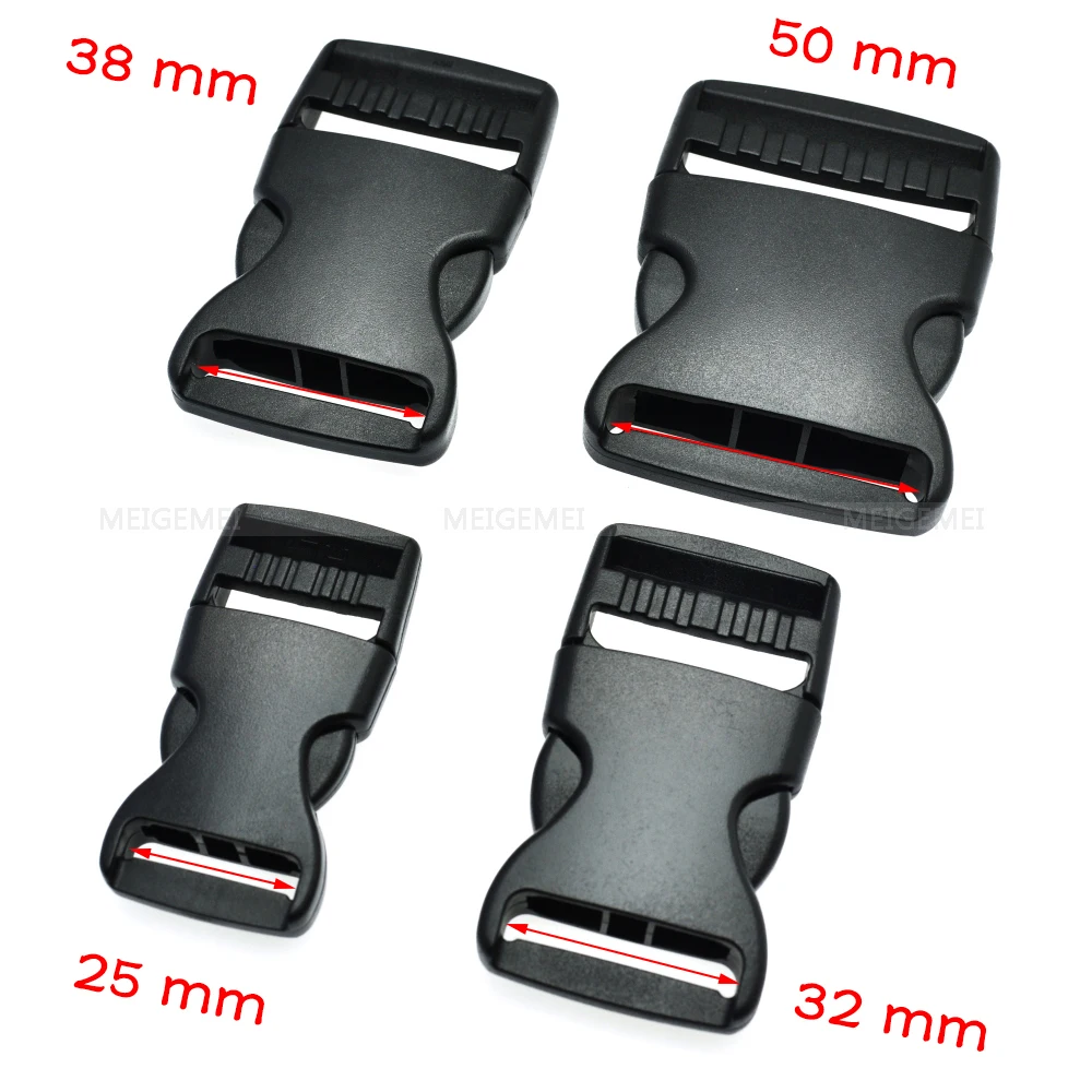 10pcs Quick Side Release Buckles Heavy Duty Plastic Replacement for Nylon Webbing Straps Backpack Belt Dog Collars