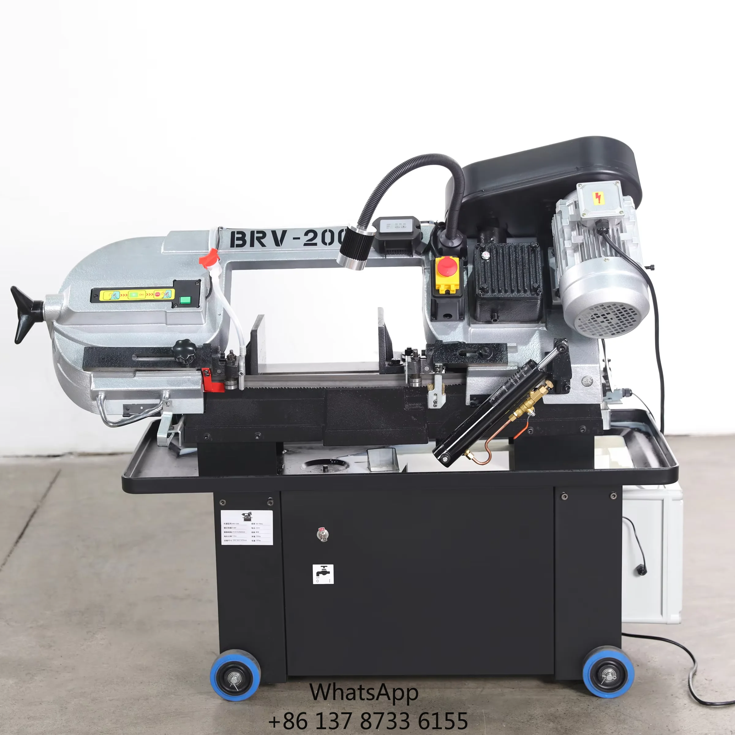 High Quality Easy To Operate Horizontal Small Band Saw Angle Cutting Vertical Band Saw Metal Band Saw Machinery BRV-200