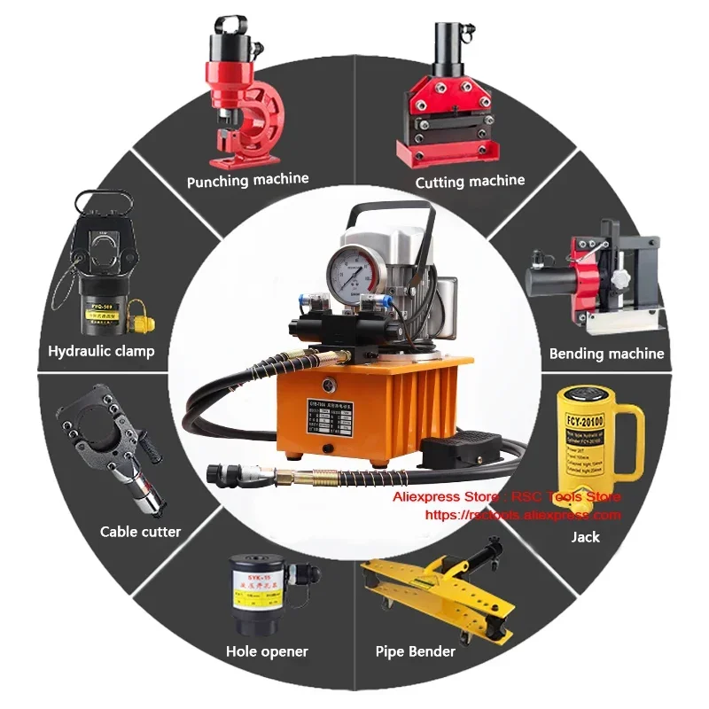 ZCB-700AB-2/GYB-700A Hydraulic Electric Pump 750W Double Acting Hydraulic Driven Pump 110V /220V/380 Tank Capacity8L