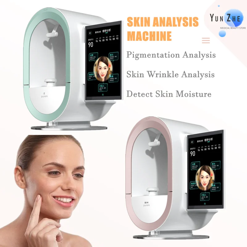 Beauty Salon New 3D Technology Professional AI Skin Camera Device Facial Scanner Skin Analysing Equipment Skin Analyzer Machine