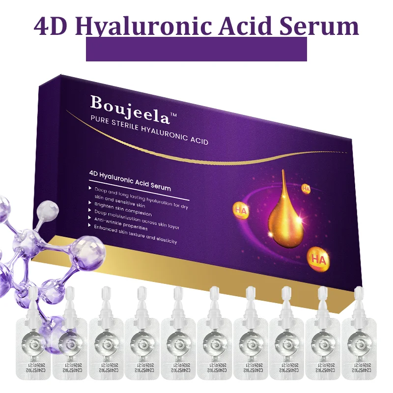 Hyaluronic Acid Liquid Essence Deep Facial Skin Brightning Moisturizing Pure Hyaluronic Serum for Face Skin Care Product