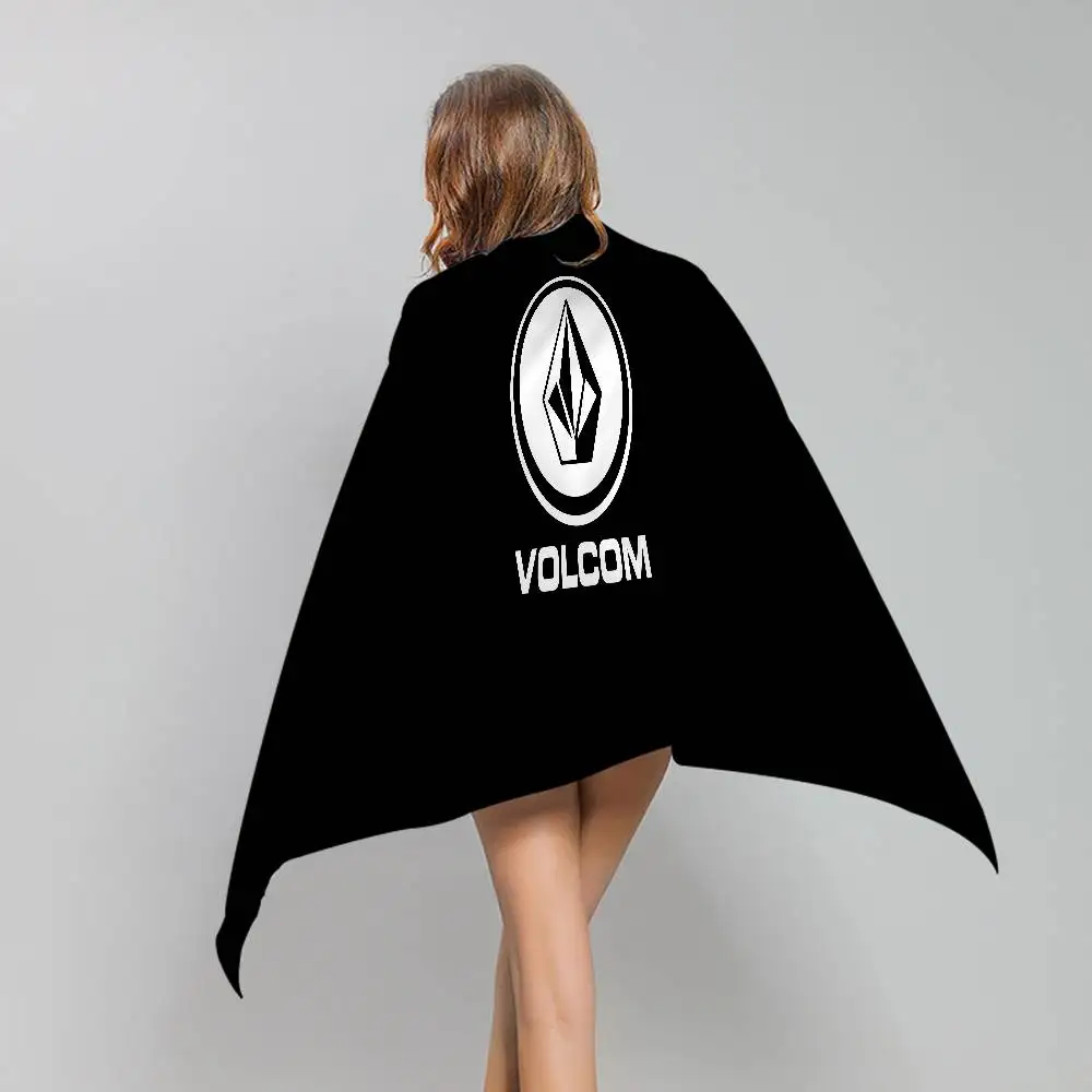 V-Volcoms منشفة الشاطئ مناشف حمام ملونة للفتيات ستوكات سريعة الجفاف مخصصة الرمال الحرة الشاطئ اليوغا سبا رياضة بركة