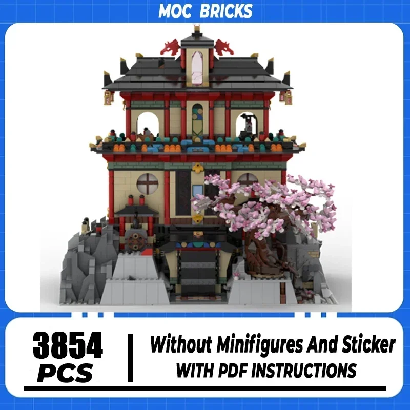 

Moc Building Blocks Dragon Fortress Model Technology Brick DIY Educational China City Series Toy For Holiday Gifts