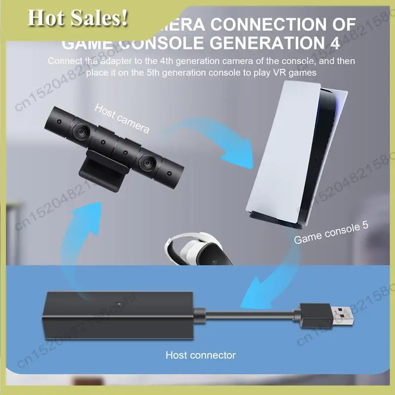 -PQWN For PS5 VR Adapter Cable Mini Camera Adapter Connector For Playstation 5 PS5 PS4 VR Adapter Connector Accessories