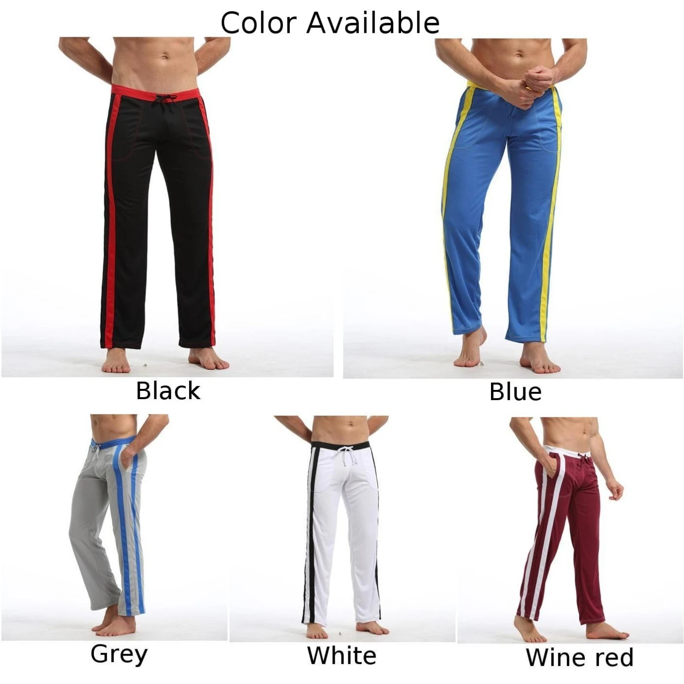 Sweatpants Men\\\'s Pants Trousers Bottoms Gym Active Pajama Jogger Lounge Pant Polyester Regular Sleep Comfy Fashion