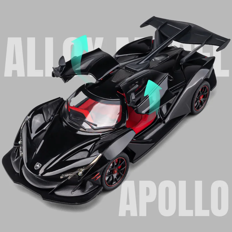 1:24 IE GTR CSR2 Huayra 720S ONE REVUELTO Atlantic SIAN Model Samochodu Sportowego Zabawki Odlewane ze Stopu Metali Dźwięk Światło Napęd Pull Back Prezent dla Dzieci