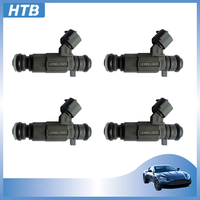 

HTB 4PCS 0280156431 Fuel Injector Nozzle For Mitsubishi V3 4A91 Buick LaCrosse Rendezvous Cadillac CTS SRX STS 3.6L 2004-2008