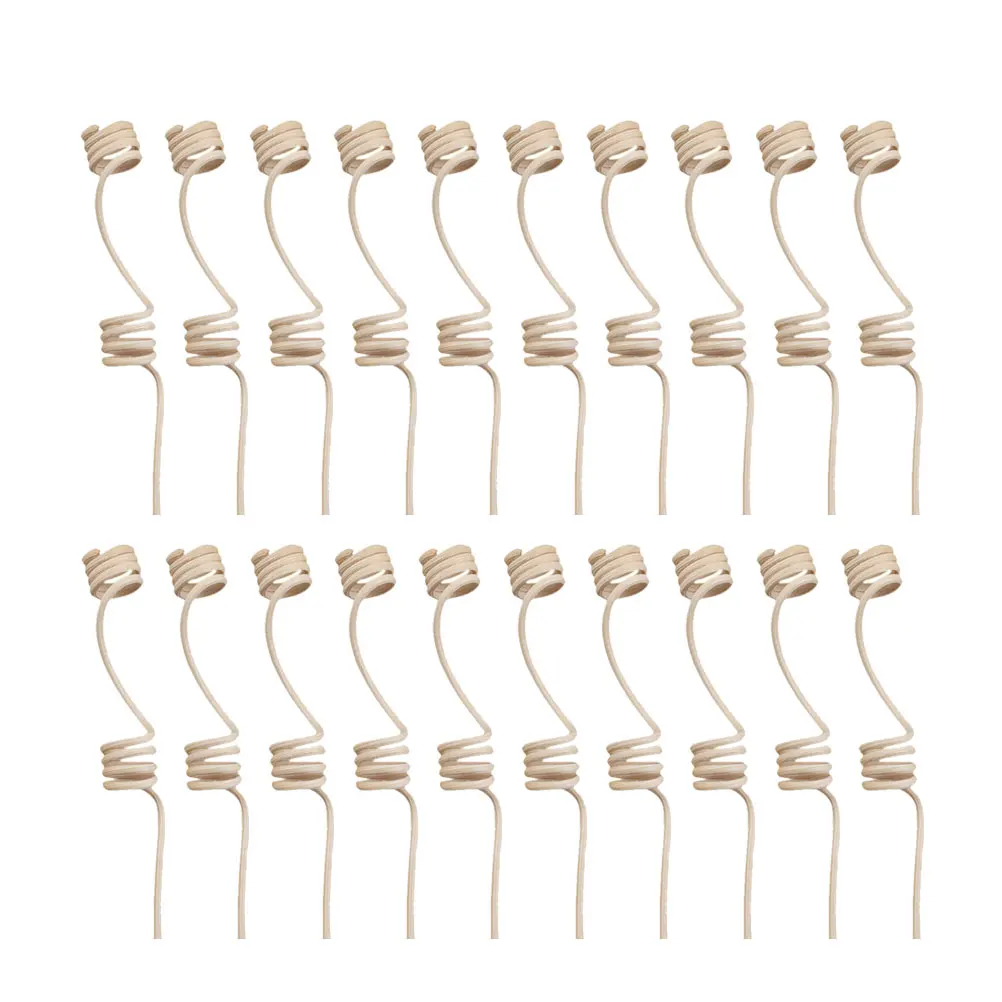 

20Pcs Diffuser Sticks Natural Rattan Reed 25Cm 2Mm Diameter Spiral Design Aroma Oil Wick for Bathroom Kitchen Wedding Decoration