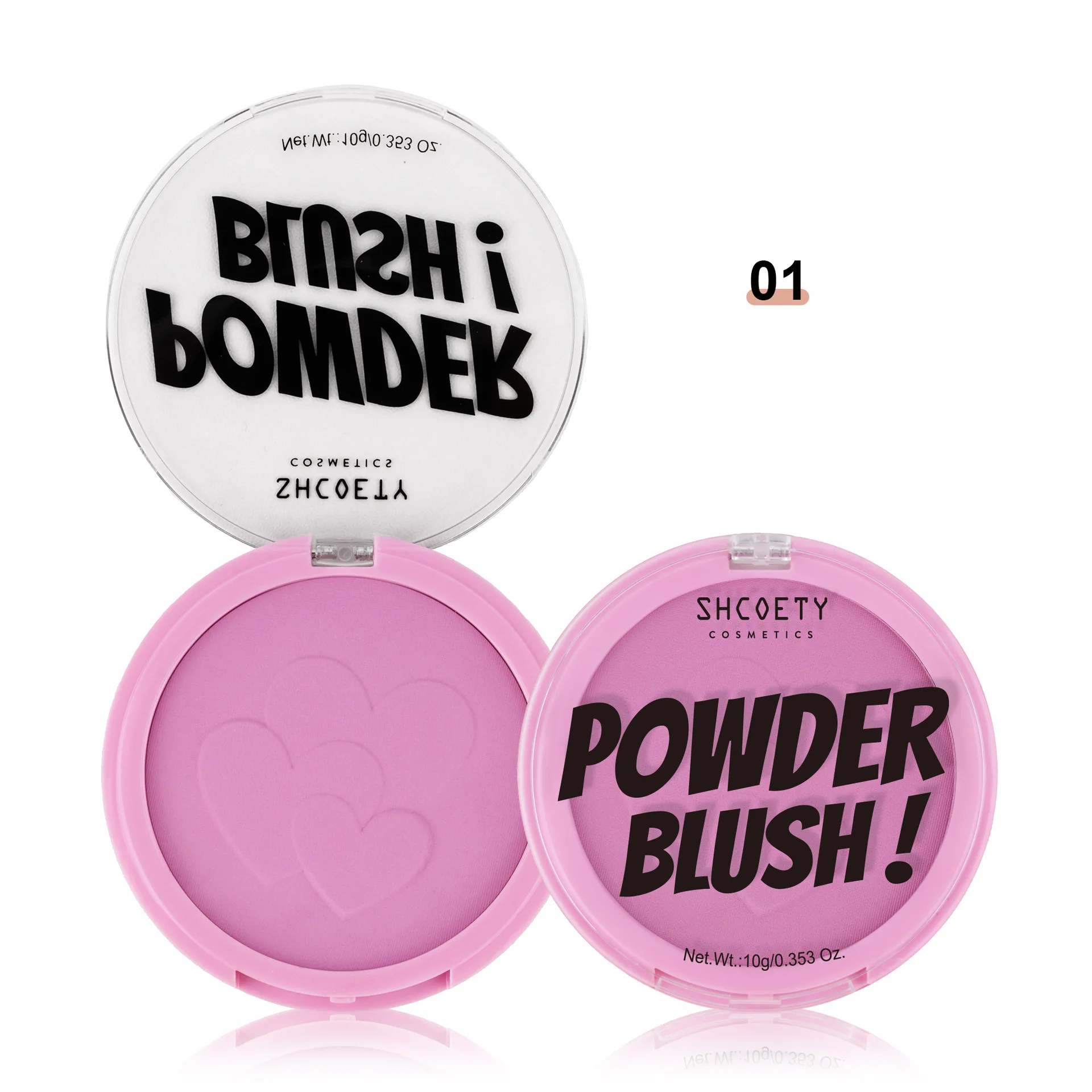 6-Color Matte Powder Blush Palette Natural Long-Lasting Stay-Put Blusher Compact with Luminous Finish to Brighten Skin For Women