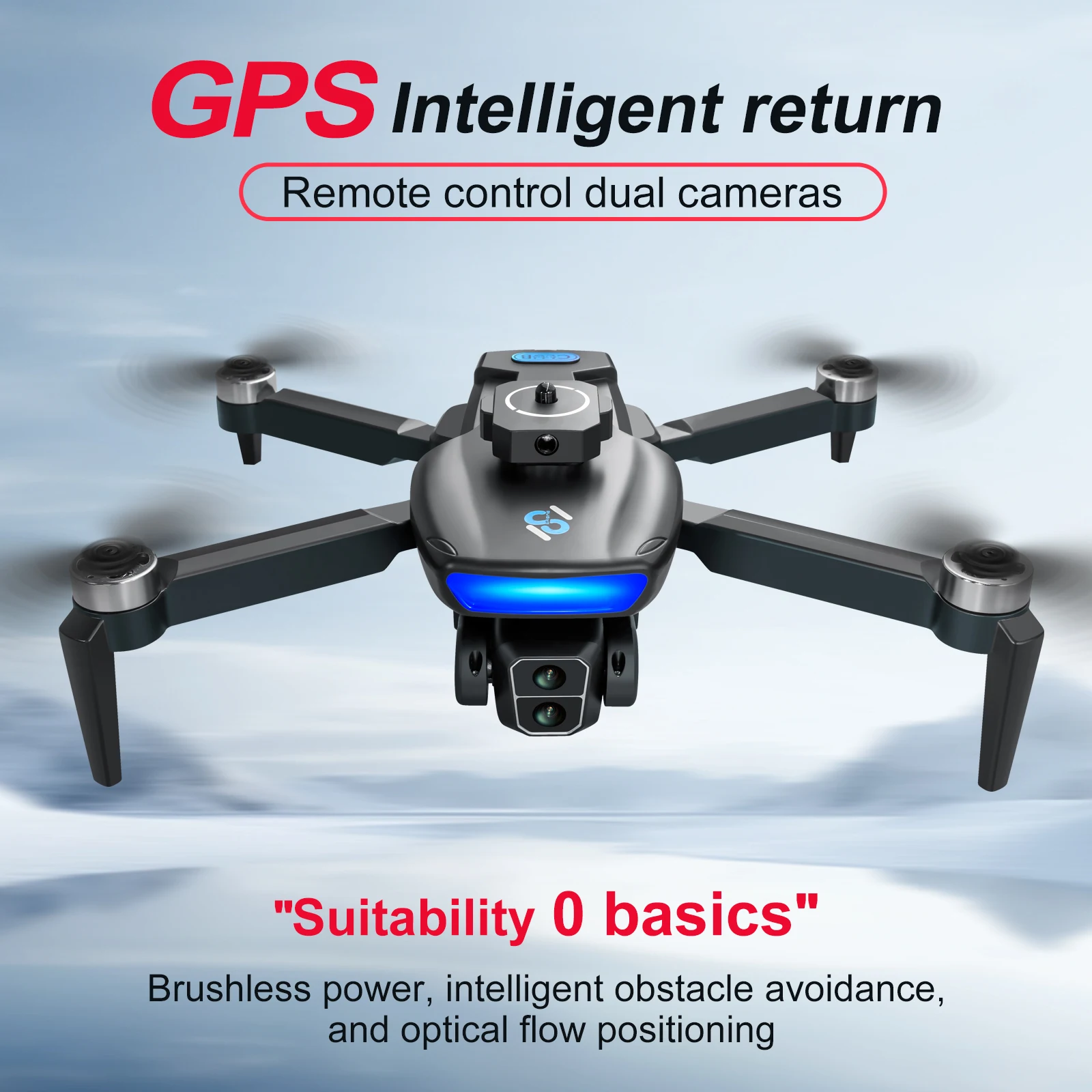 โดรนติด GPS S181 8K FPV dron 4K กล้องทางอากาศเฮลิคอปเตอร์ถ่ายภาพโดรน RC ไร้แปรงถ่านขนาดเล็ก HD