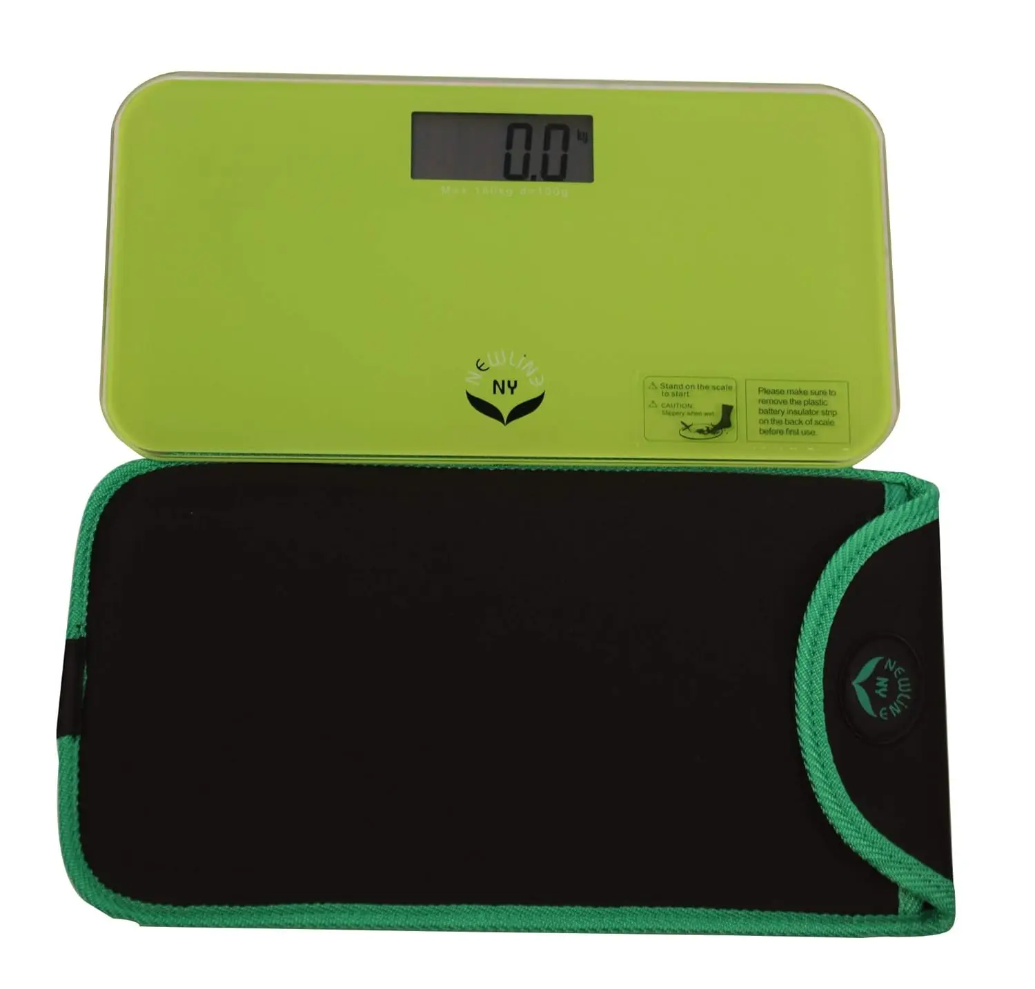 

NewlineNY Green Mini Bathroom Travel Scale with Protection Sleeve, SBB0719MLG 101BG