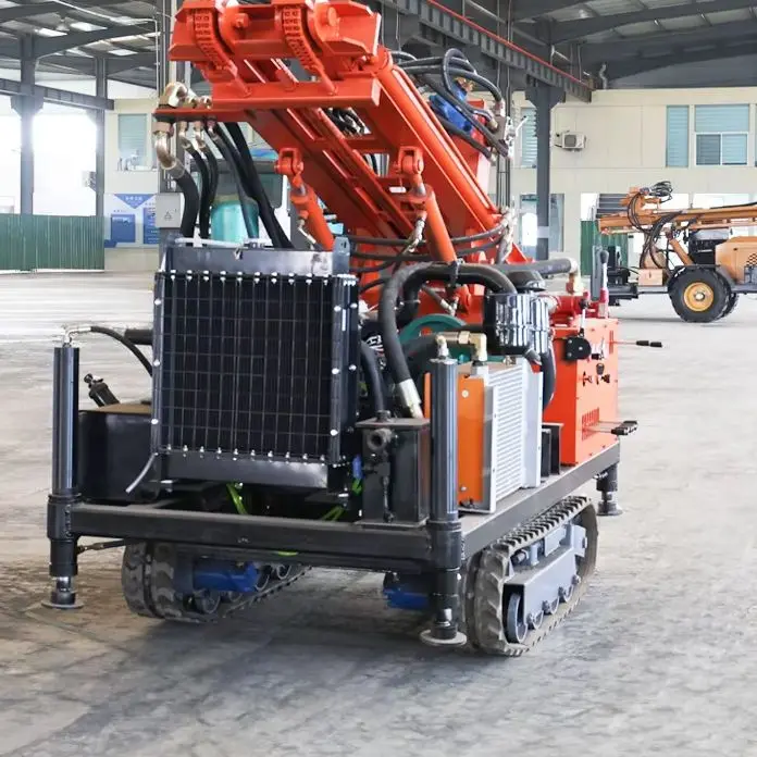 

Customized Wheeled Mobile Flexible Travel 200M Deep Drilling Components Water Well Drilling Rig Machine