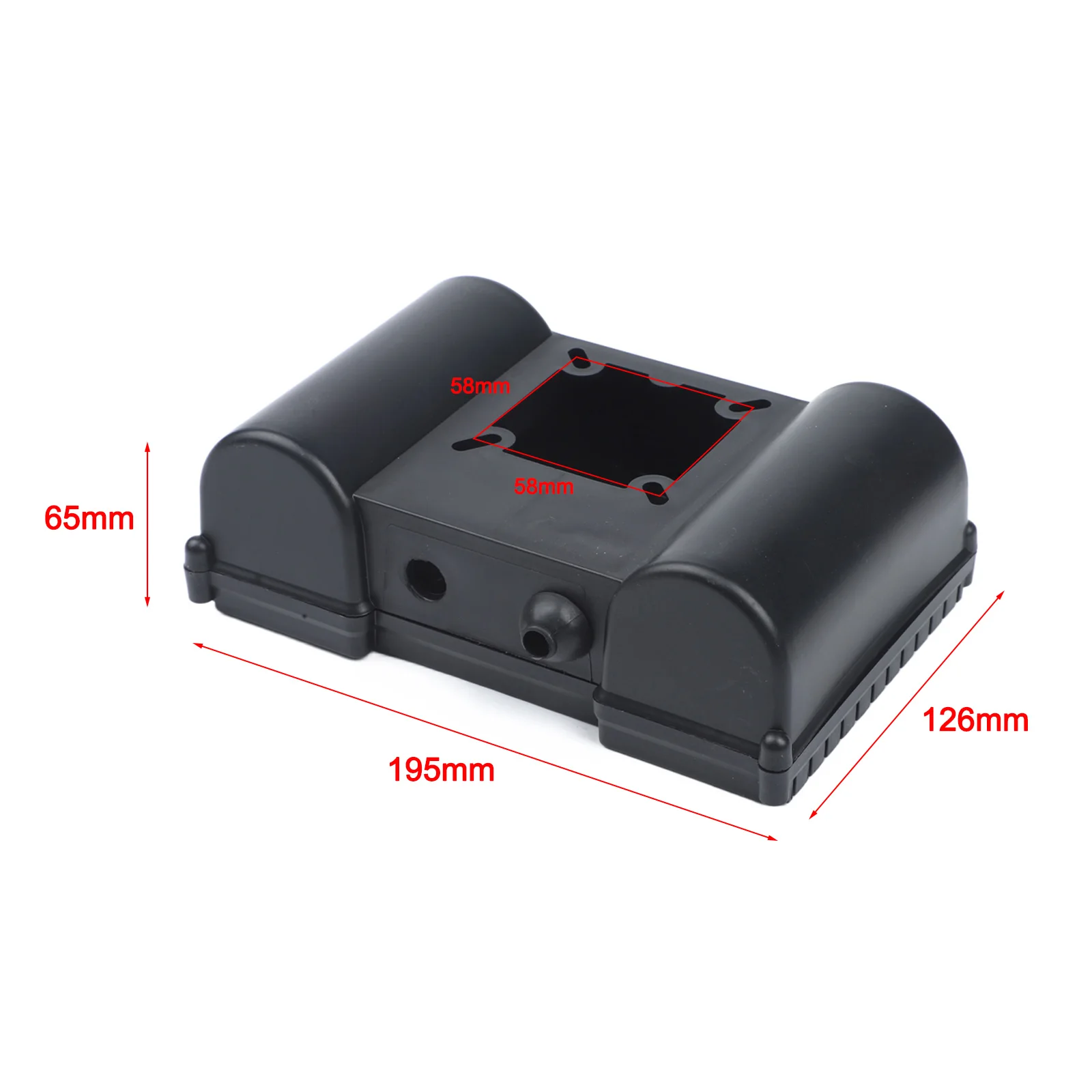 1pcs Electric Air Compressor Capacitor Box Motor Junction Box For 220V Single-Phase Pump Housing With Side Screw Holes