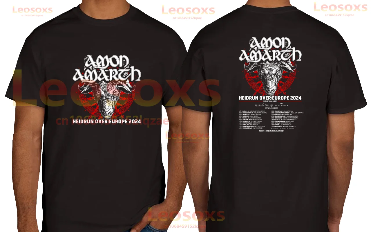 

S-6XL летние мужские дышащие Amon100 % хлопок Amarth женские американские уличные принты с коротким рукавом