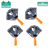 4PCS Adjustable 90 Degree Right Angle welding Clip Clamp Aluminum Alloy Frame Corner Clamp Woodworking Clamping Handle Tool