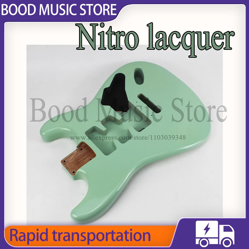 Nitro lacquer Green/Red Electric Guitar Body Alder Wood for High-end Guitar