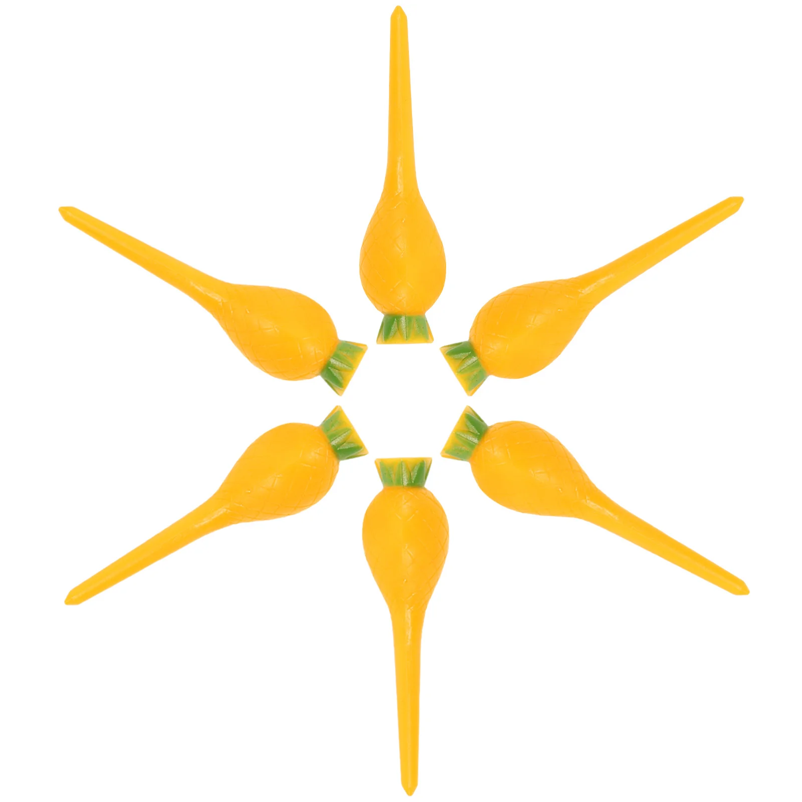 Tees de Golf de plástico, soportes de pelotas de Golf duraderos profesionales, picos ligeros y resistentes para entrenamiento de camisetas de camino de vuelo, 6 uds.