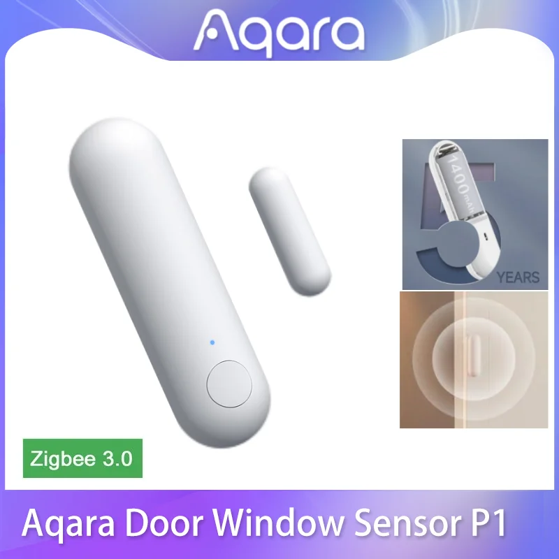 Aqara Door Sensor P1 Zigbee 3.0 Wireless Anti-theft Induction Door Magnetic Alarm Smart Home Devices Work With Aqara Home APP