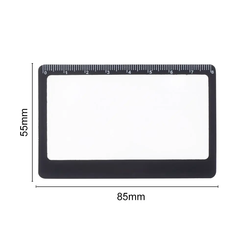 Ultra-thin With Scale Reading Glass Fresnel Lens X3 Magnifying Magnifier Sheet Outdoor Focused Ignition Book Page Magnification