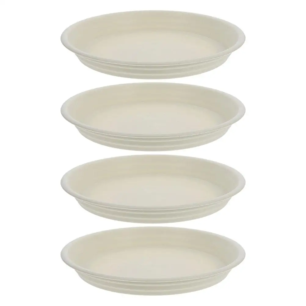 

4 Pcs Round Water Tray Base Thickened Plastic Trays Round Water Catcher Leakproof Plastic Planter Trays Saucer for Plants