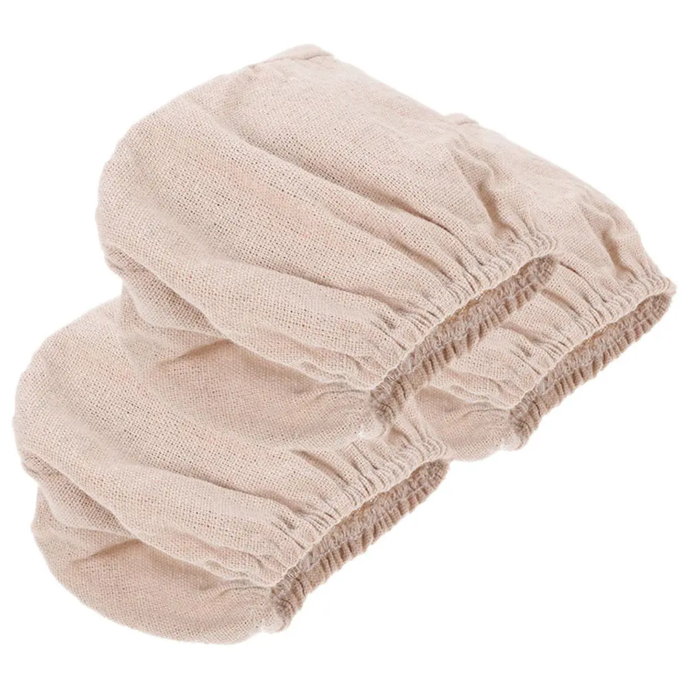 3Pcs Oval Bread Proofing Basket Covers Linen Cotton Cloth Dough Fermentation Rustic Country Picnic Baking Sourdough Cover