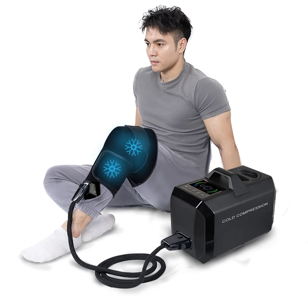 

New Sports Recovery Ice Cold Compress And Hot Water Air Compression Massage Therapy Machine For Knee Muscles Joint Pain Relief