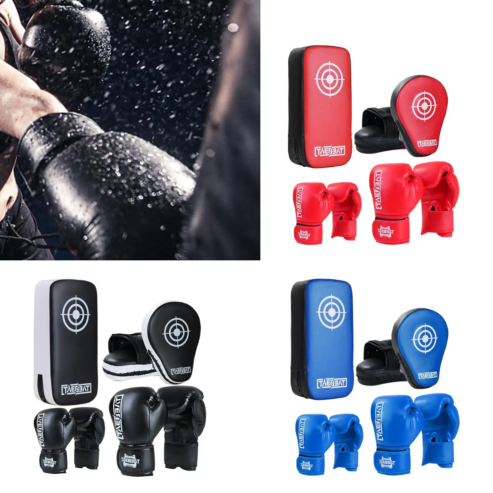 

Punching Gloves Mitts Kick Pack Set Mma Enhance Boxing Skills Mixed Martial Arts Kick Boxing Strike Pads Kicking Training