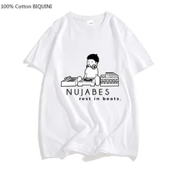 Spring Summer Nujabes Seba Jun Lo-Fi Music Jazz Hip Hop Men T-shirts Comic Tshirts 100% Cotton Fashion Causal Male T-Shirts