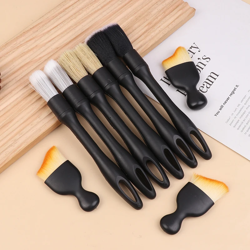 

4/5 шт., набор инструментов для салона автомобиля с щеткой, набор кистей для детализации автомобиля, набор кистей для кондиционера, вентиляционное отверстие, чистка щелей, пылесос