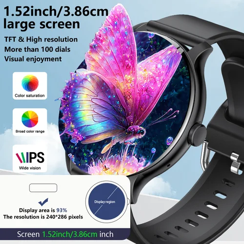 Imagen 2 del producto KESHUYOU 2025 nueva moda reloj inteligente Bluetooth hablar hombre mujer deporte ritmo cardíaco rastreador de Fitness reloj inteligente para Android IOS