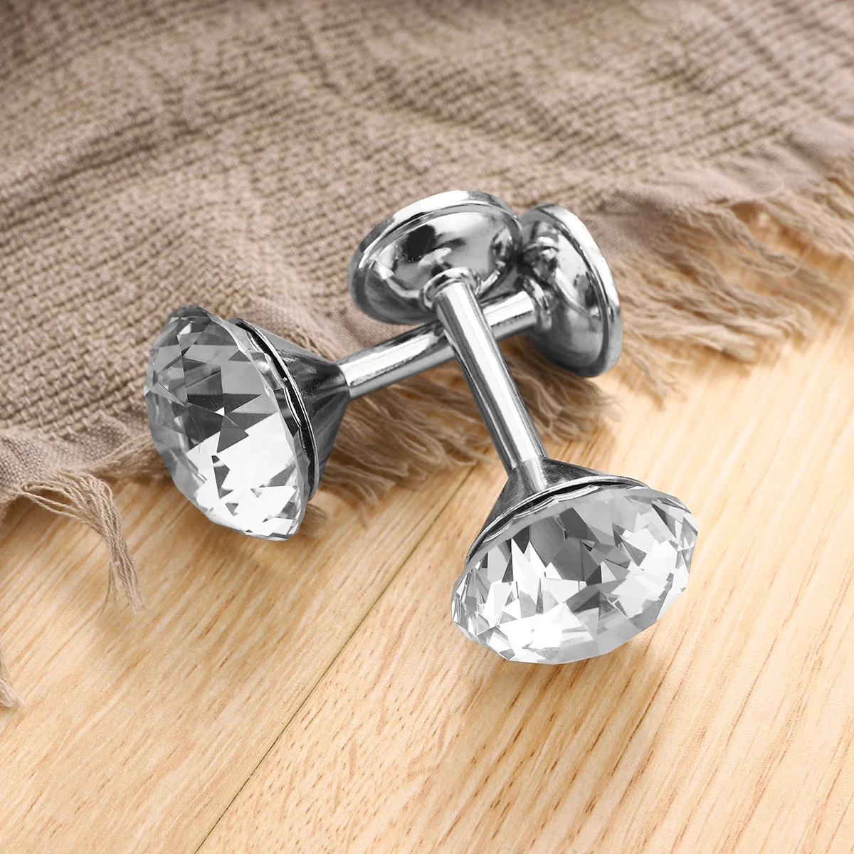 2 قطعة خطاف ستائر كريستال الفضة سبائك الزنك الماس الستائر تيباكس جدار شرابة هوك للمنزل نافذة الزخرفية عوائق