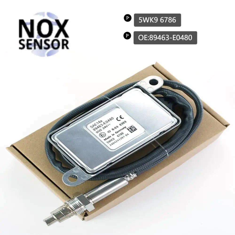 

5WK9 6786 1x 89463E0480 New Nitrogen Oxide Sensor Nox Sensor For Hino Toyota 89463-E0480 5WK96786