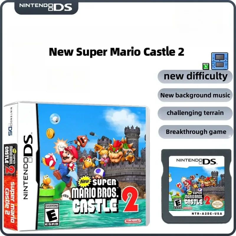 

NDS New Super Mario Bros. Death Castle 2 Game Card Boxed US Version English