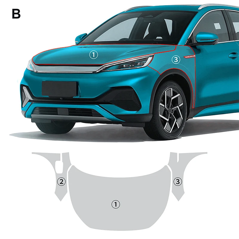

For BYD ATTO 3 Plus EV 2022-2023 Body Wrap Scratch Protection Clear Pre-cut PPF Accessories Car TPU Paint Protection Film