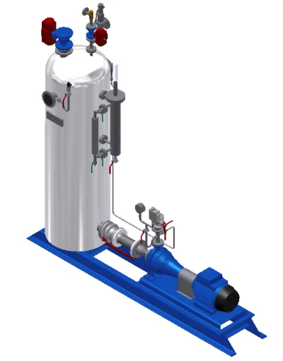 Condensate tank trap condensate recovery system condenser image 3