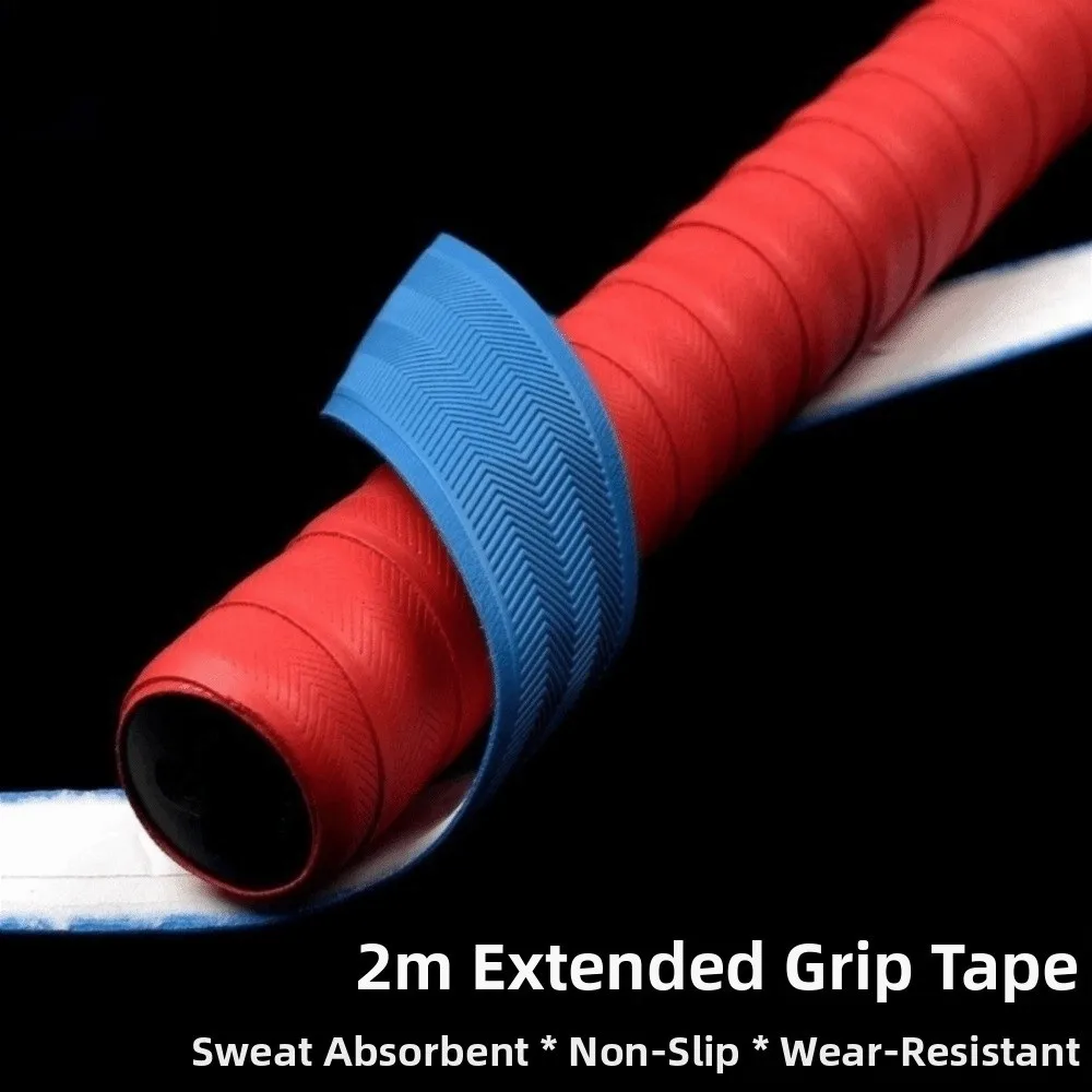 Durable PU Fishing Rod Grip Tape Anti Slip Breathable Racket Grip Tape Sweat Absorbent Over Grip Tape Fishing Rod Accessories